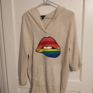 Torrid rainbow lips sweater